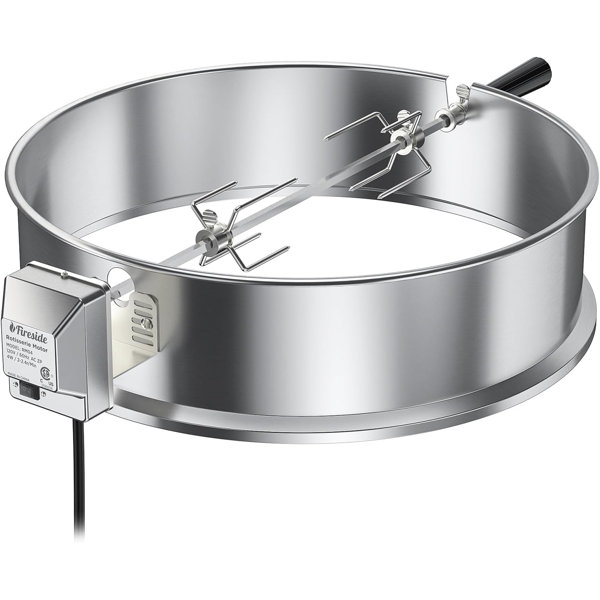 TURBRO Stainless Steel Rotisserie Ring Kit for 22 Inch Charcoal Kettle Grill Wayfair